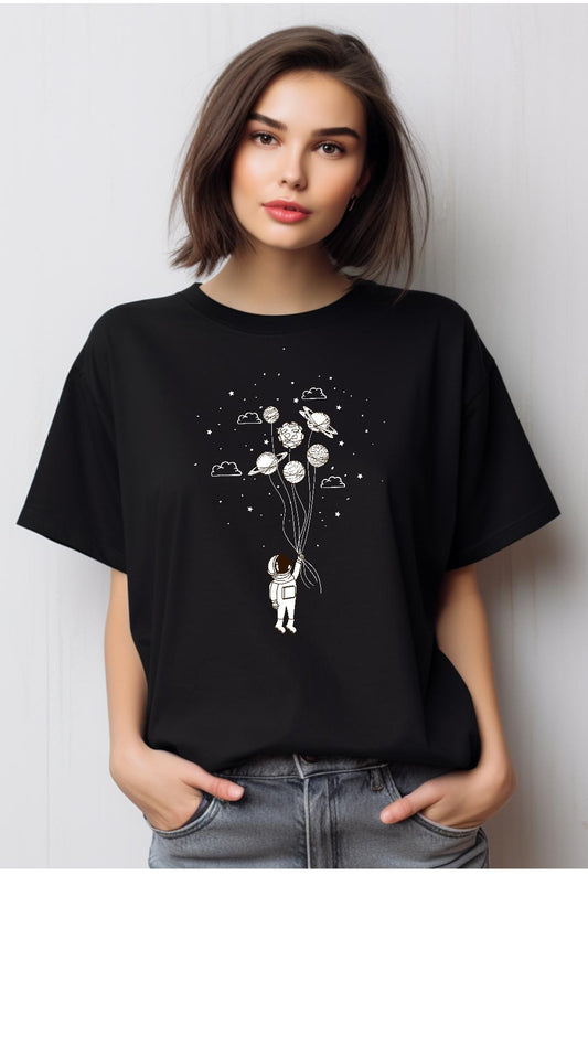 VACANCY Oversized Shirt - Flying Austronaut