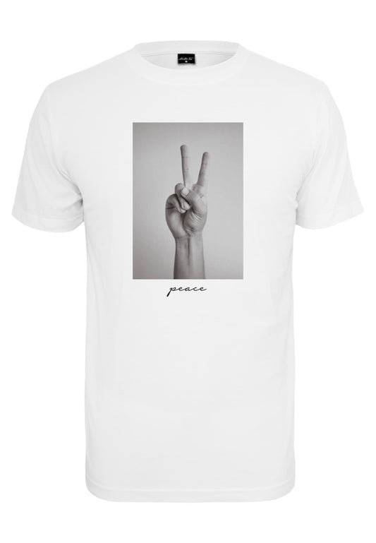 Mister Tee, T-Shirt, Peace Tee, weiß