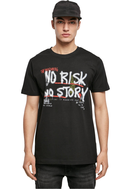 Mister Tee, T-Shirt, No Risk, No Story Tee, schwarz