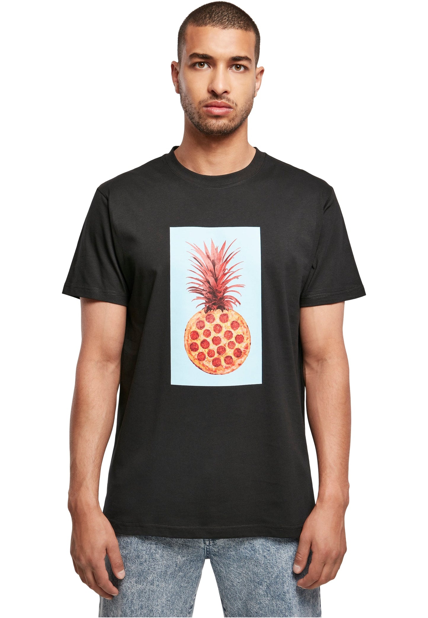 Mister Tee, T-Shirt, Ananas Pizza, verschiedene Farben