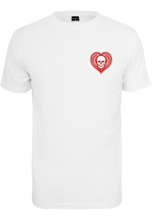 Mister Tee, T-Shirt, Skull Heart Tee, white
